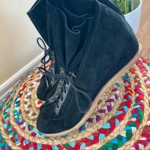 Matt Bernson black leather suede  ankle boots - Picture 4 of 4